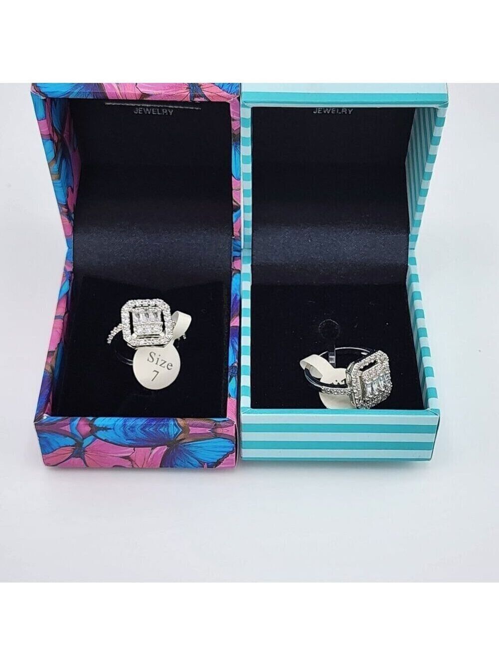 Brand New Gold Plated Gemstones & Cz Stones Ring - Picture 6 of 8